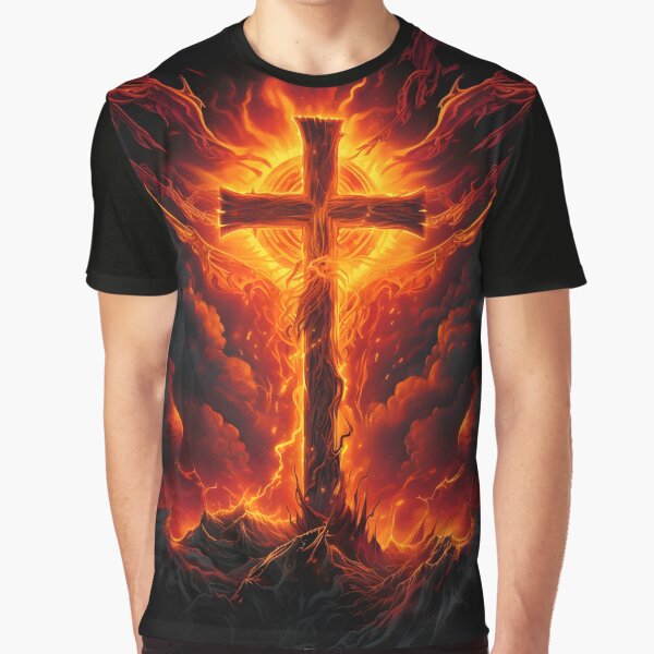 Item preview, Burning cross designed and sold by unknown-places.