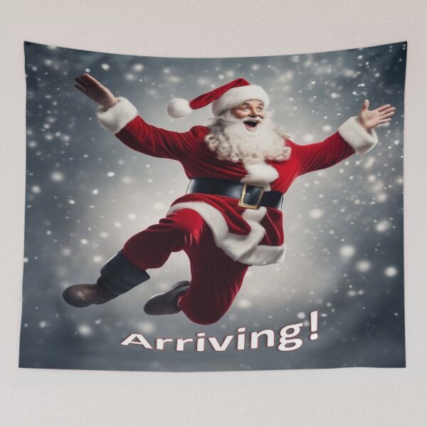 Item preview, Arriving! Santa Claus arrives to us in wafers of snow designed and sold by JaroDesign2023.