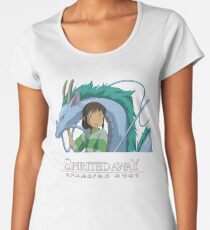 Spirited Away Chihiro and Haku-Studio Ghibli Women's Premium T-Shirt