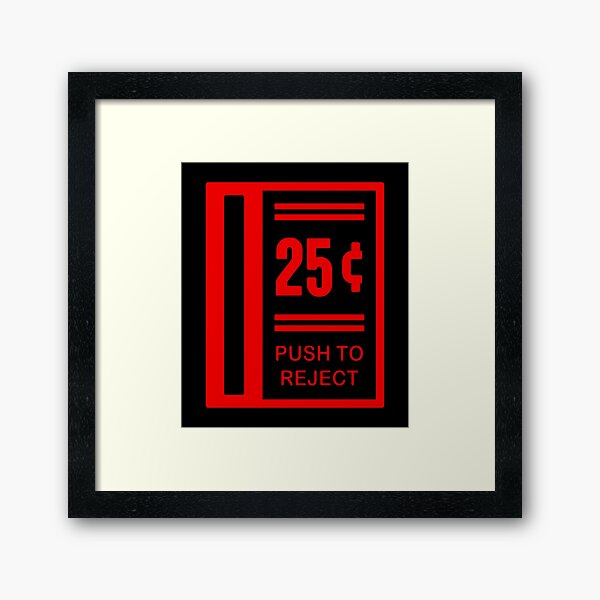 Insert Coin To Play Arcade Video Game Framed Art Print
