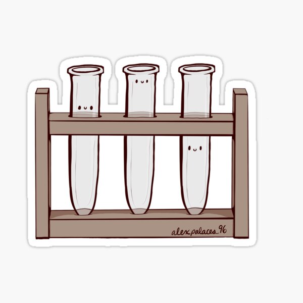 Cute Test Tubes Sticker