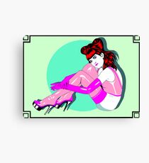 Pink Rubber Stockings Canvas Print