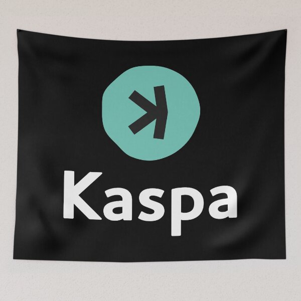 Item preview, Kaspa KAS Crypto Altcoin - Clean Stacked Green Logo designed and sold by CryptoMoods.