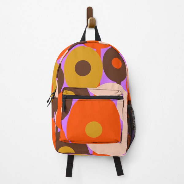 Item preview, Iconic Art Nouveau Abstract Geometric Floral Pattern in Purple, Brown and Orange designed and sold by Deutschic.