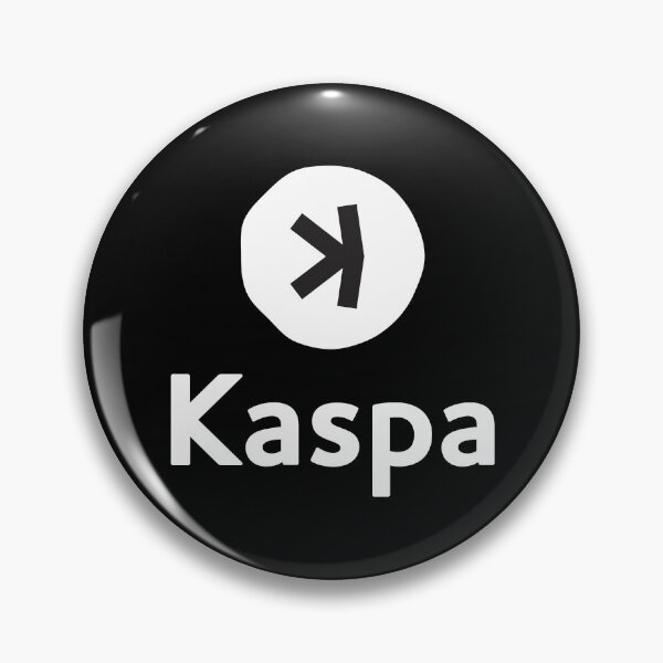 Item preview, Kaspa KAS Crypto Altcoin - Clean Stacked White Logo designed and sold by CryptoMoods.