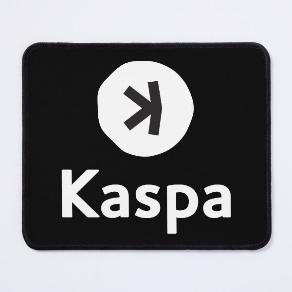 Item preview, Kaspa KAS Crypto Altcoin - Clean Stacked White Logo designed and sold by CryptoMoods.