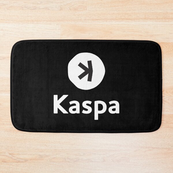 Item preview, Kaspa KAS Crypto Altcoin - Clean Stacked White Logo designed and sold by CryptoMoods.