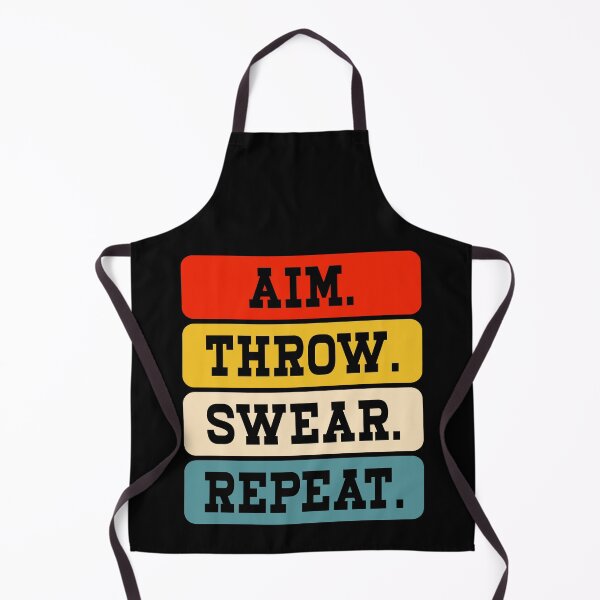 Item preview, Aim Throw Swear Repeat Cornhole - Funny Baggo Bean Bag Toss Game designed and sold by naworas.