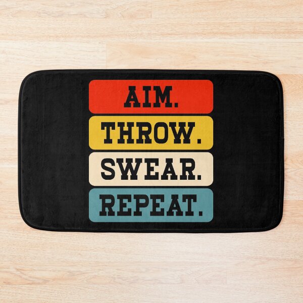 Item preview, Aim Throw Swear Repeat Cornhole - Funny Baggo Bean Bag Toss Game designed and sold by naworas.