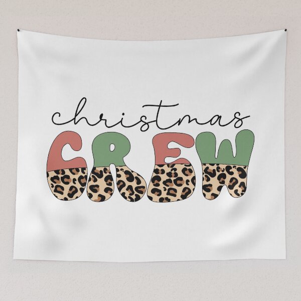 Item preview, Christmas Crew, Christmas Squad, Leopard Pattern, Groovy Design designed and sold by EsteticaVerus.