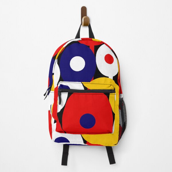 Item preview, Modern Art Nouveau Abstract Geometric Floral Pattern in Primary Colors designed and sold by Deutschic.