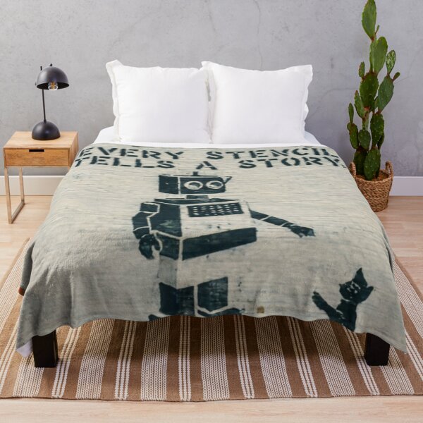 Item preview, Robot Stencil Graffiti designed and sold by Bomax121.