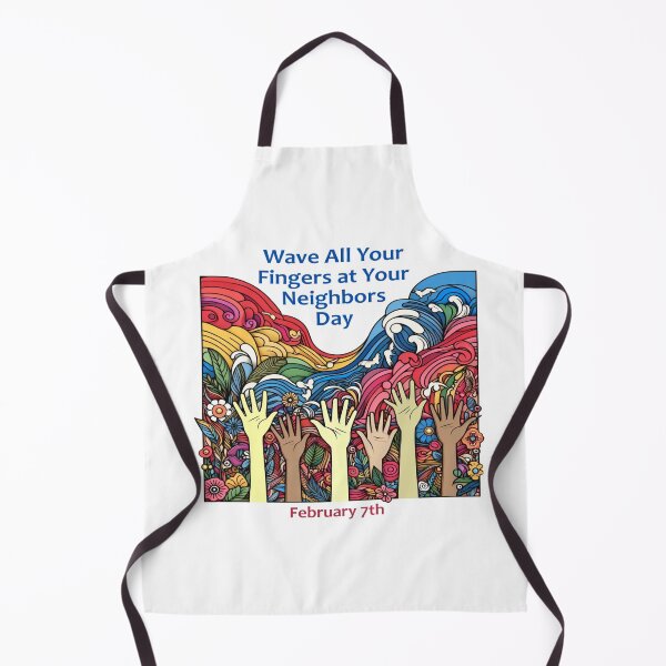 Item preview, Feb 7th - Wave All Your Fingers at Your Neighbor Day designed and sold by CrankyOldDude.