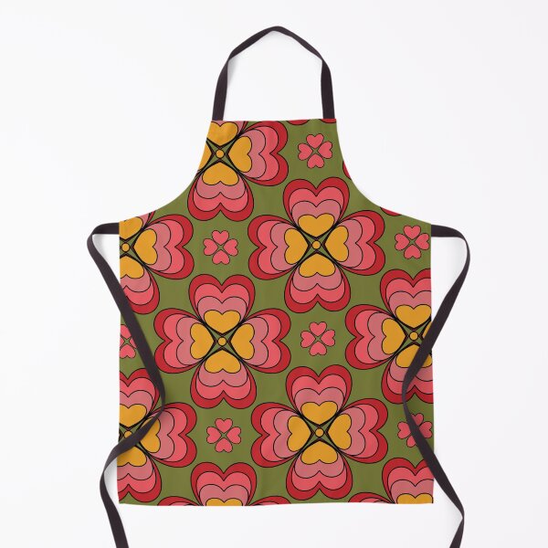 Item preview, Retro Hearts Soft Pinks and Mellow Green designed and sold by Aureusglow.