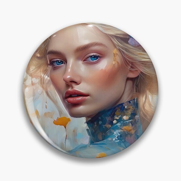 Item preview, Elsa Hosk with flowers designed and sold by bogfl.