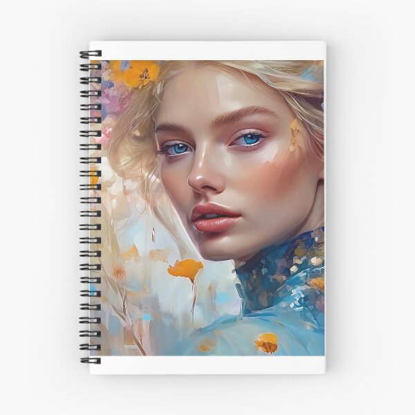 Item preview, Elsa Hosk with flowers designed and sold by bogfl.