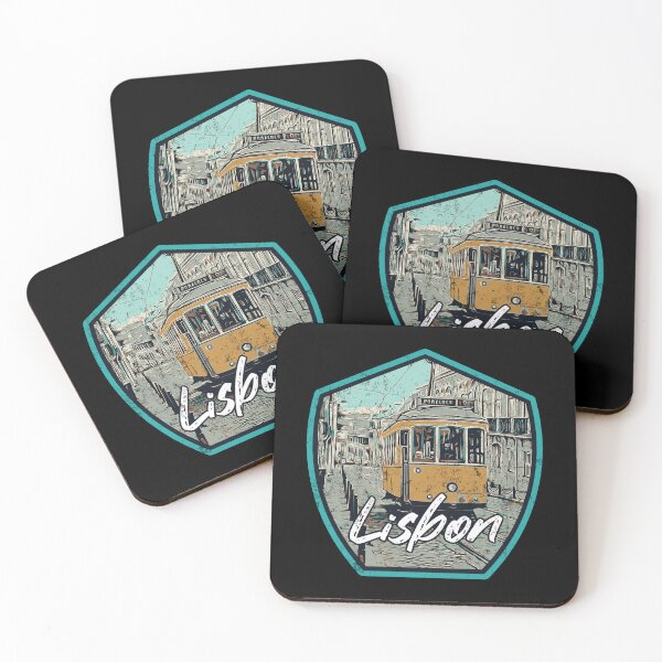 Item preview, Lisbon Iconic Tramway and Street Illustration designed and sold by Lemomo-artworks.