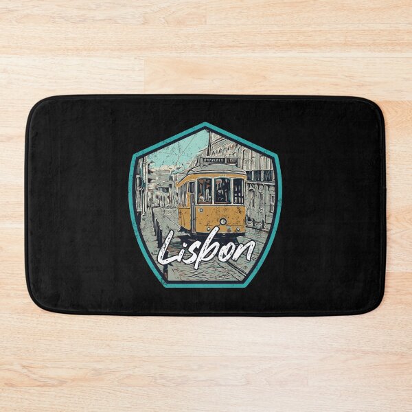 Item preview, Lisbon Iconic Tramway and Street Illustration designed and sold by Lemomo-artworks.