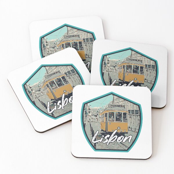 Item preview, Lisbon Iconic Tramway and Street Illustration designed and sold by Lemomo-artworks.