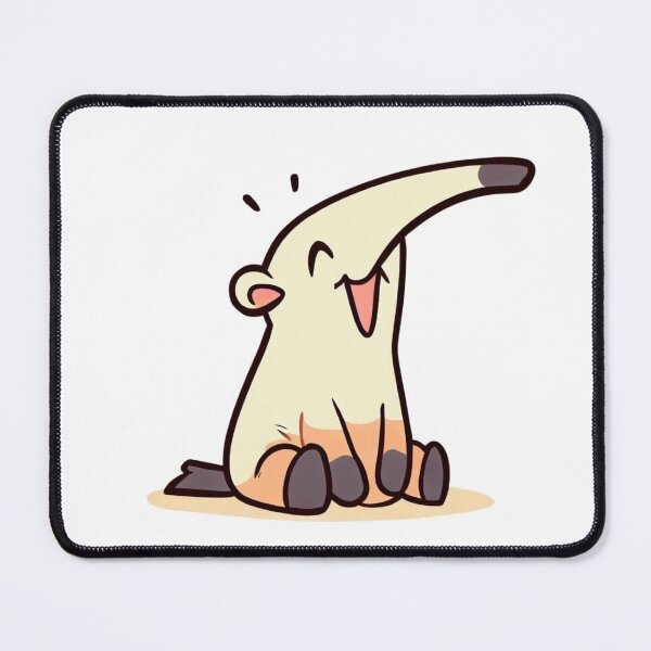 Item preview, Cartoon of a cute giggling anteater on designed and sold by ExtraMessages.