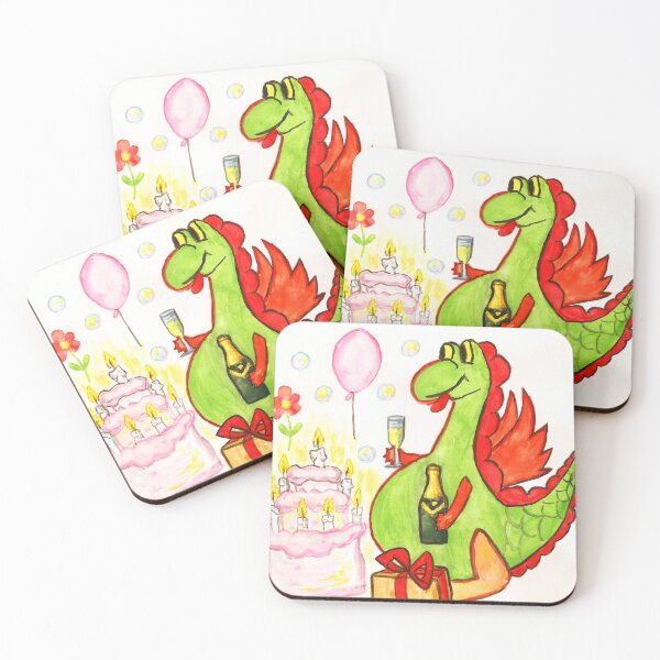Item preview, Dragon with birthday cake  designed and sold by Irina Afonskaya.