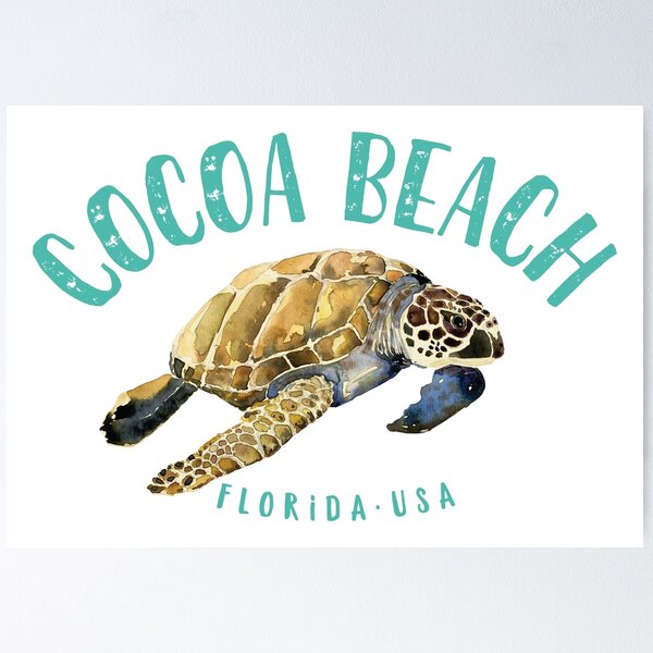 Item preview, Cocoa Beach Florida Sea Turtle Design designed and sold by Futurebeachbum.