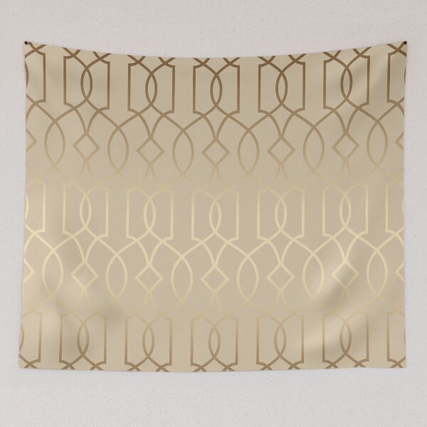 Item preview, Almond Beige Art Deco Pattern designed and sold by ArDecoS.