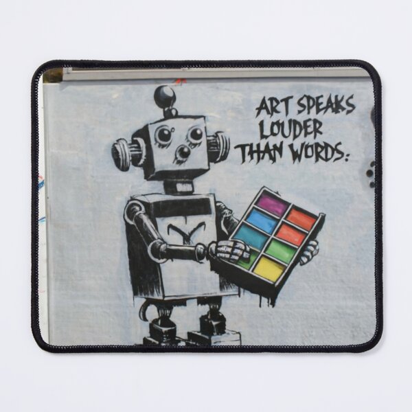 Item preview, Robot Stencil Graffiti designed and sold by Bomax121.