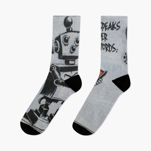 Item preview, Robot Stencil Graffiti designed and sold by Bomax121.