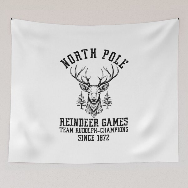 Item preview, North Pole Reindeer Games, Christmas Rudolph designed and sold by EsteticaVerus.