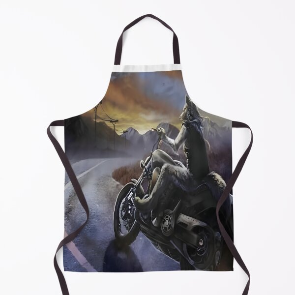 Item preview, werewolf riding motorcycle meme designed and sold by Reo12.