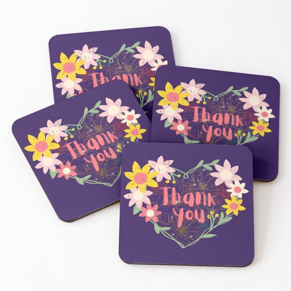 Item preview, Thank you with flowers art designed and sold by Rbnano.