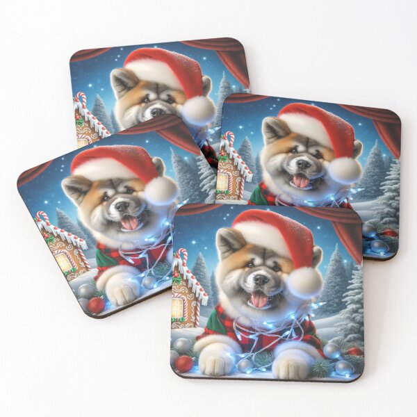 Item preview, Christmas Akita In A Winter Wonderland designed and sold by ZenEverAI.