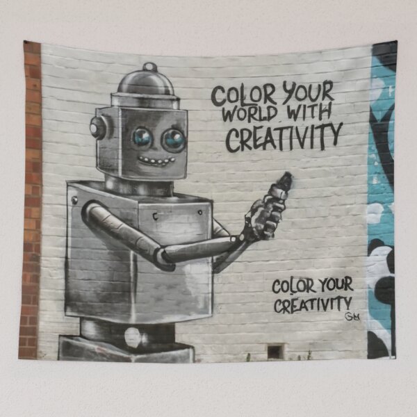 Item preview, Robot Stencil Graffiti designed and sold by Bomax121.