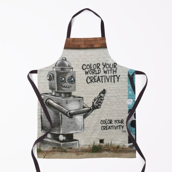 Item preview, Robot Stencil Graffiti designed and sold by Bomax121.