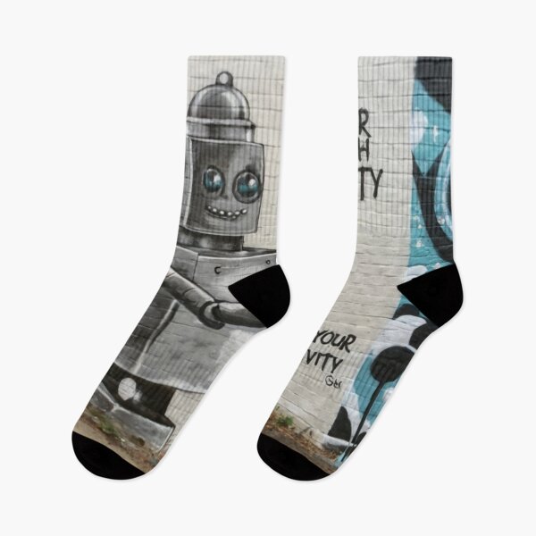 Item preview, Robot Stencil Graffiti designed and sold by Bomax121.