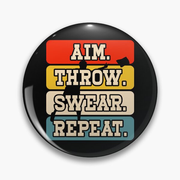 Item preview, Aim Throw Swear Repeat Cornhole - Funny Baggo Bean Bag Toss Game Vintage designed and sold by naworas.