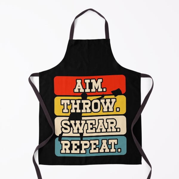 Item preview, Aim Throw Swear Repeat Cornhole - Funny Baggo Bean Bag Toss Game Vintage designed and sold by naworas.