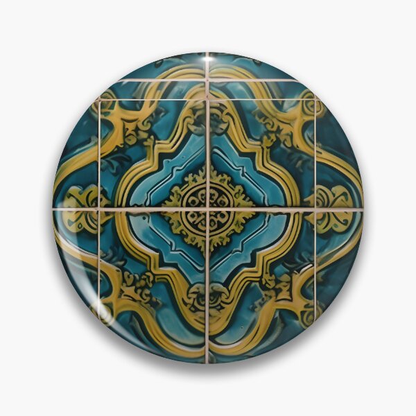Item preview, Teal Art Deco Oriental Pattern  designed and sold by ArDecoS.