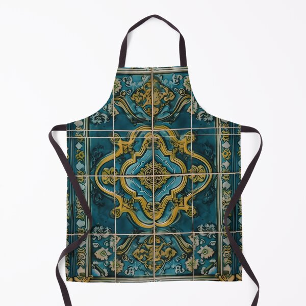 Item preview, Teal Art Deco Oriental Pattern designed and sold by ArDecoS.