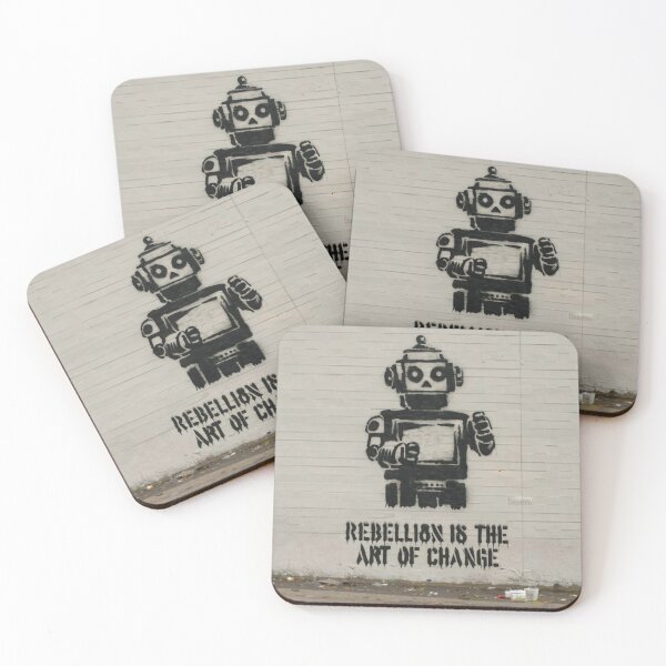 Item preview, Robot Stencil Graffiti designed and sold by Bomax121.