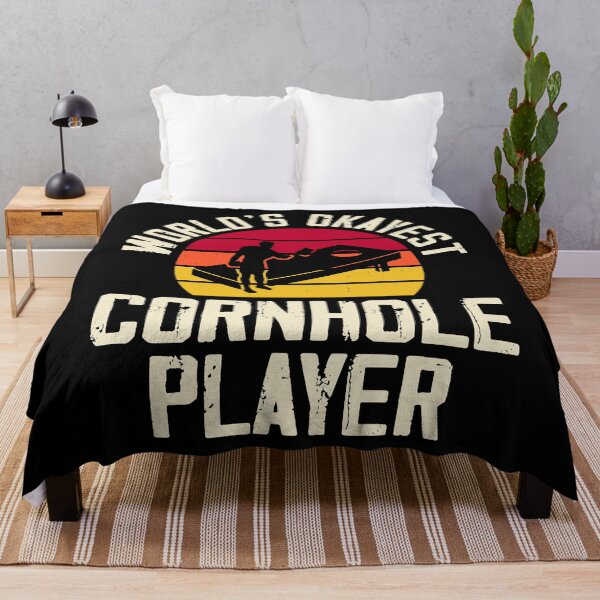 Item preview, World's Okayest Cornhole Player - Funny Baggo Bean Bag Toss Game Cornhole Vintage designed and sold by naworas.
