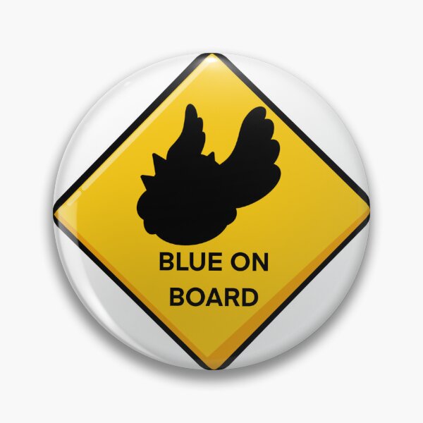 Item preview, Blue on Board Warning  designed and sold by Sharpy-Shop.