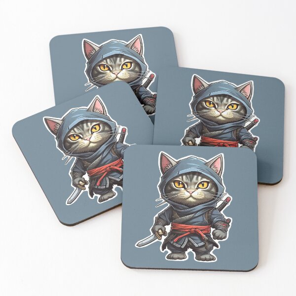 Item preview, Cat Ninja designed and sold by ArtCraftLab.