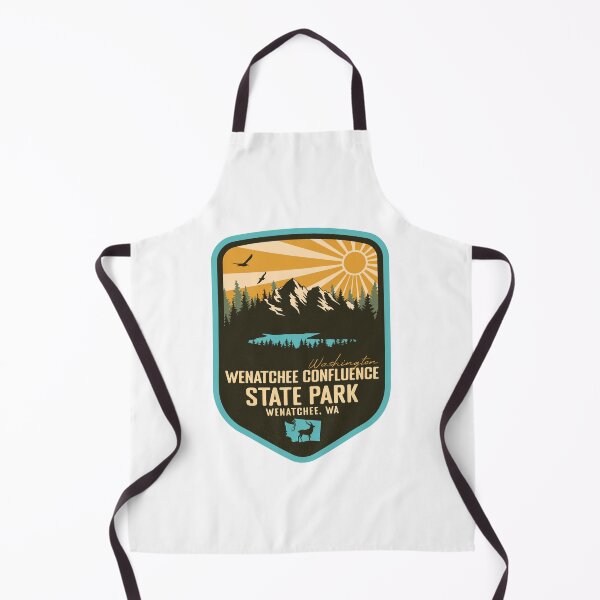 Item preview, Wenatchee Confluence State Park Washington - WA Retro Badge Forest and Wilderness designed and sold by mountainfad.