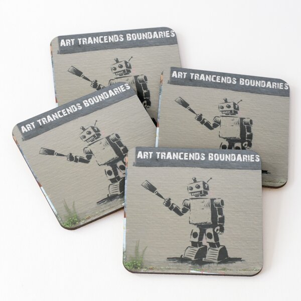 Item preview, Robot Stencil Graffiti designed and sold by Bomax121.
