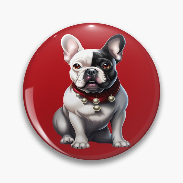 Item preview, black & white french bulldog on  designed and sold by Kamoufleur.