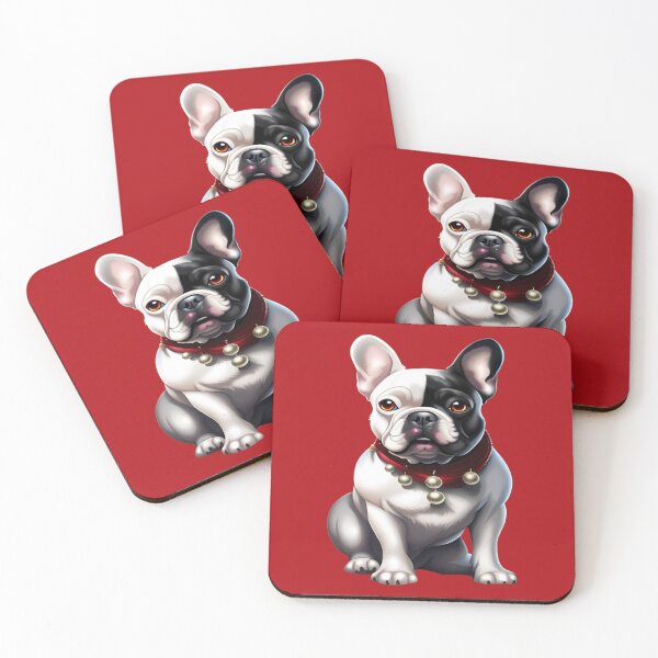 Item preview, black & white french bulldog on  designed and sold by Kamoufleur.