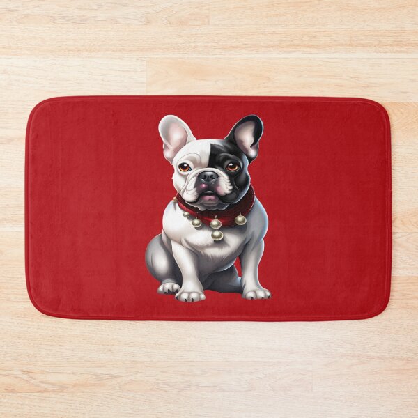 Item preview, black & white french bulldog on  designed and sold by Kamoufleur.