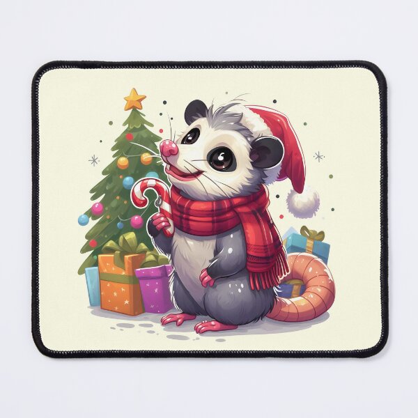 Artikelvorschau, Süßes Opossum zu Weihnachten - Lustig entworfen und verkauft von Amazing States of America.
